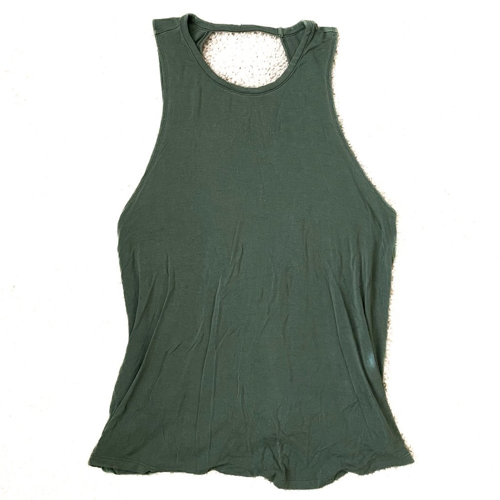 American Eagle - Open Back Green Tank Top - Small